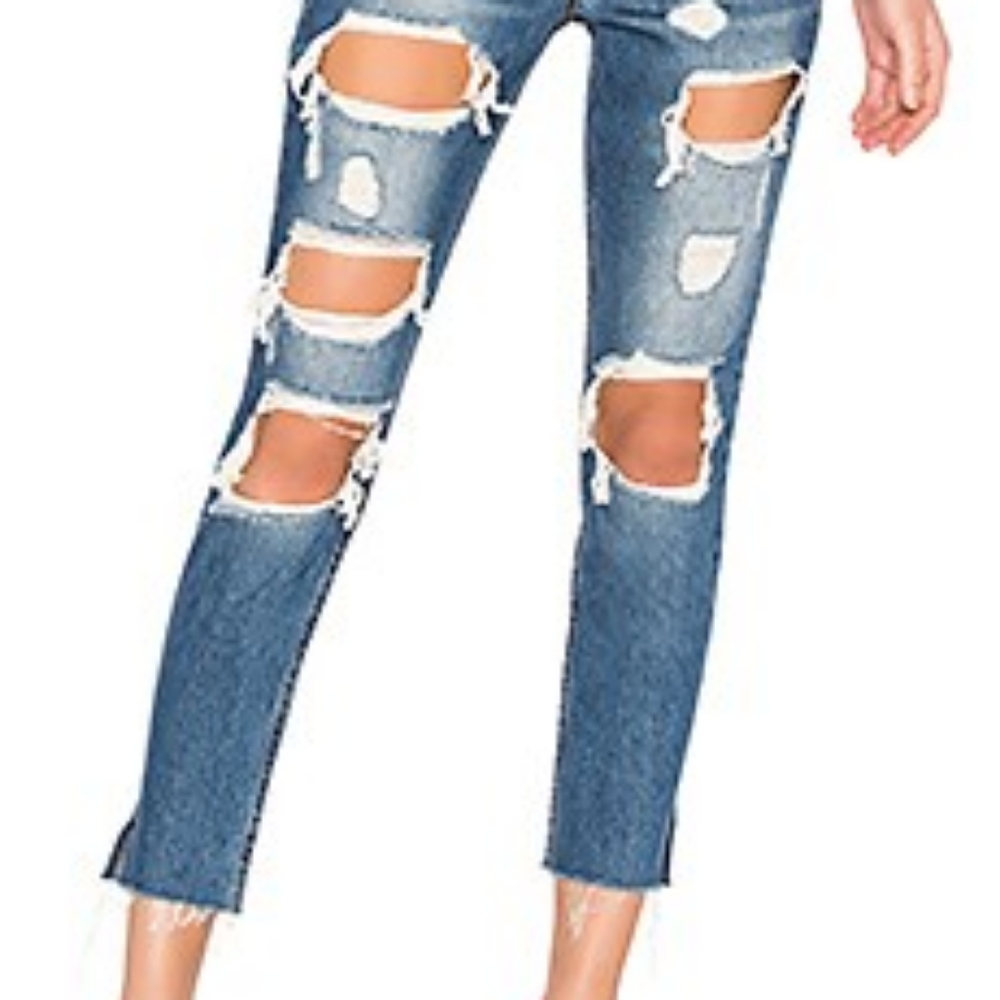 Grlfrnd Karolina skinny jean in Moon river size 25